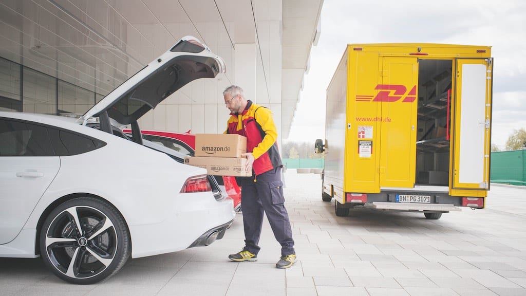 Lieferung direkt in den Kofferraum: Pilotprojekt von DHL, Audi und Amazon
