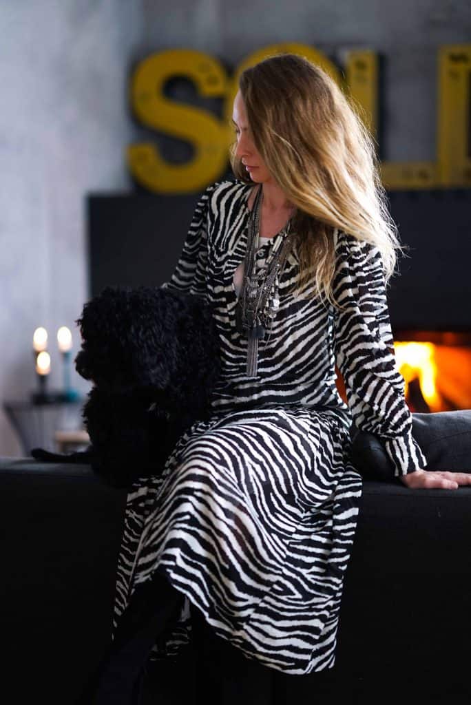 Kleid mit Zebra-Print