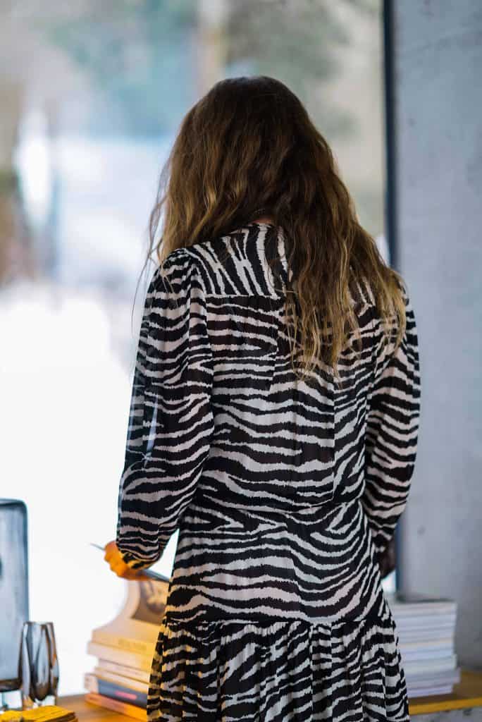 Kleid mit Zebra-Print