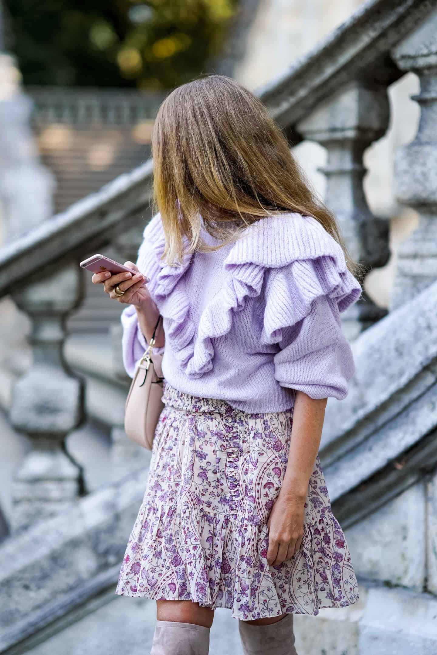 Nicki Nowicki Pullover mit Volants